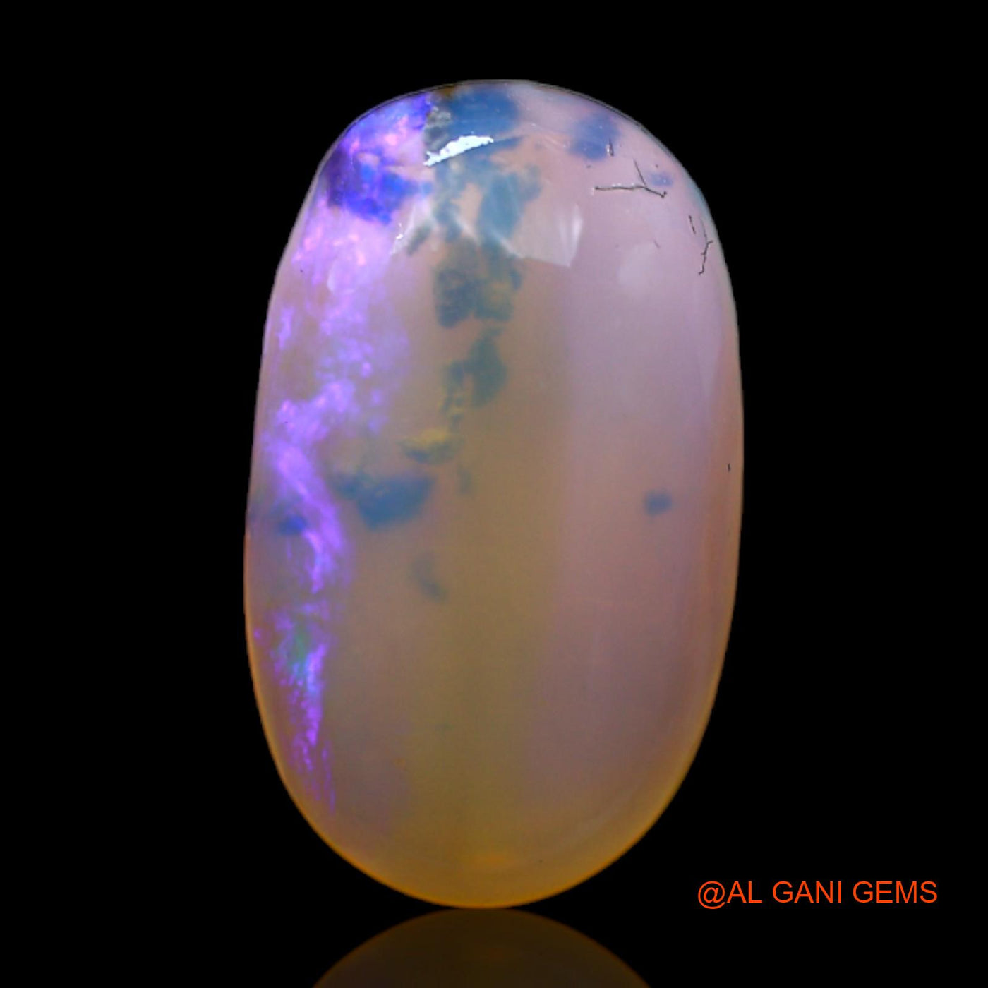 4.00 Cts Natural Australian Fire Opal Loose Gemstone Oval Rough 15x9x4 mm RC-923