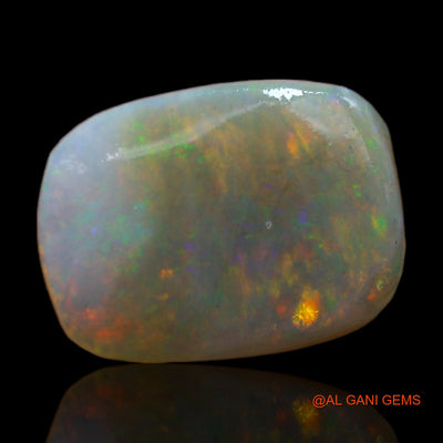 Natural Fire Opal Gemstone 4.00 Cts Loose Oval Rough From Australia 14x10x4 mm RC-925