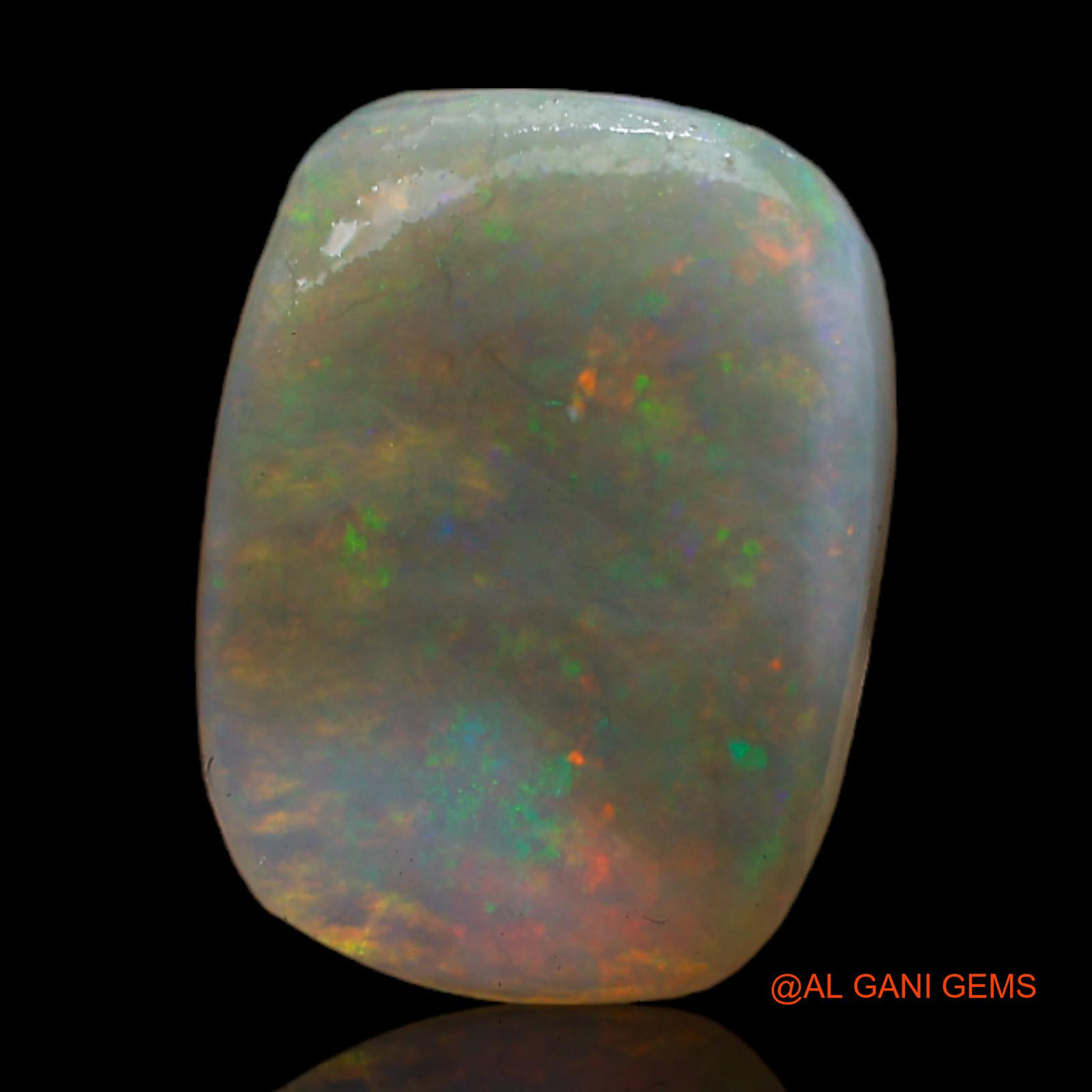Natural Fire Opal Gemstone 4.00 Cts Loose Oval Rough From Australia 14x10x4 mm RC-925