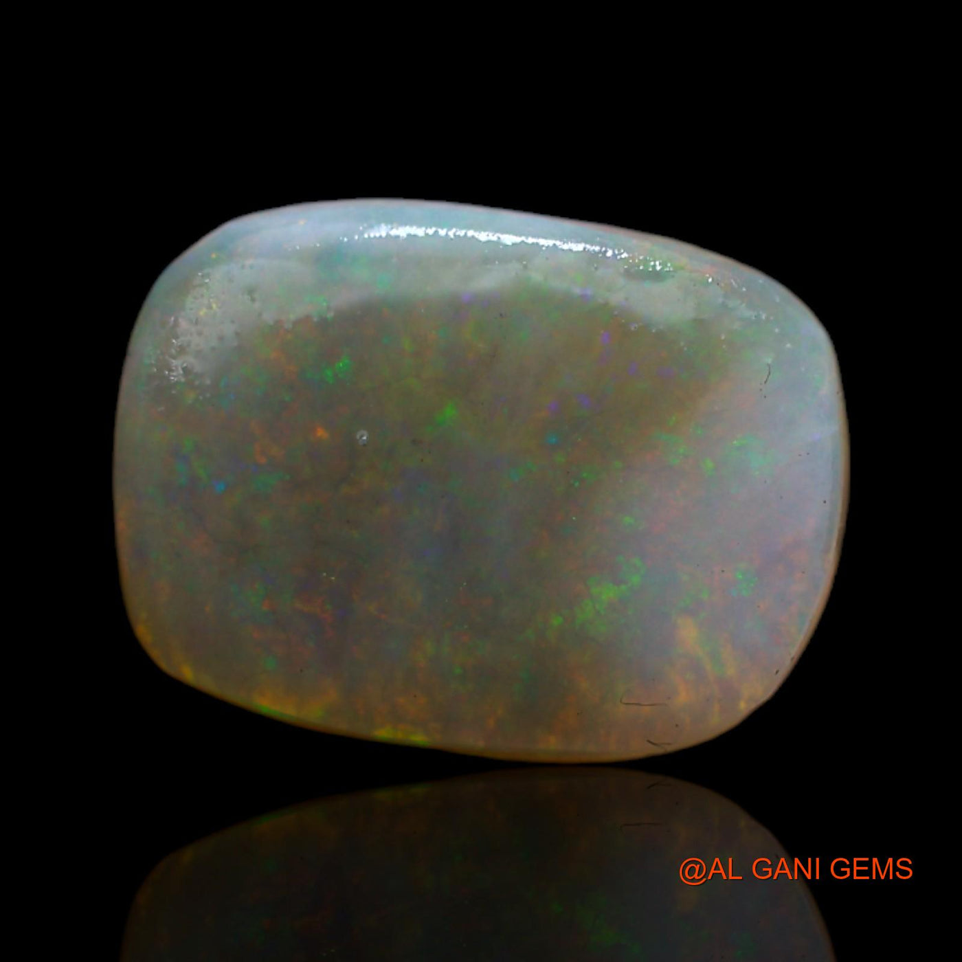 Natural Fire Opal Gemstone 4.00 Cts Loose Oval Rough From Australia 14x10x4 mm RC-925