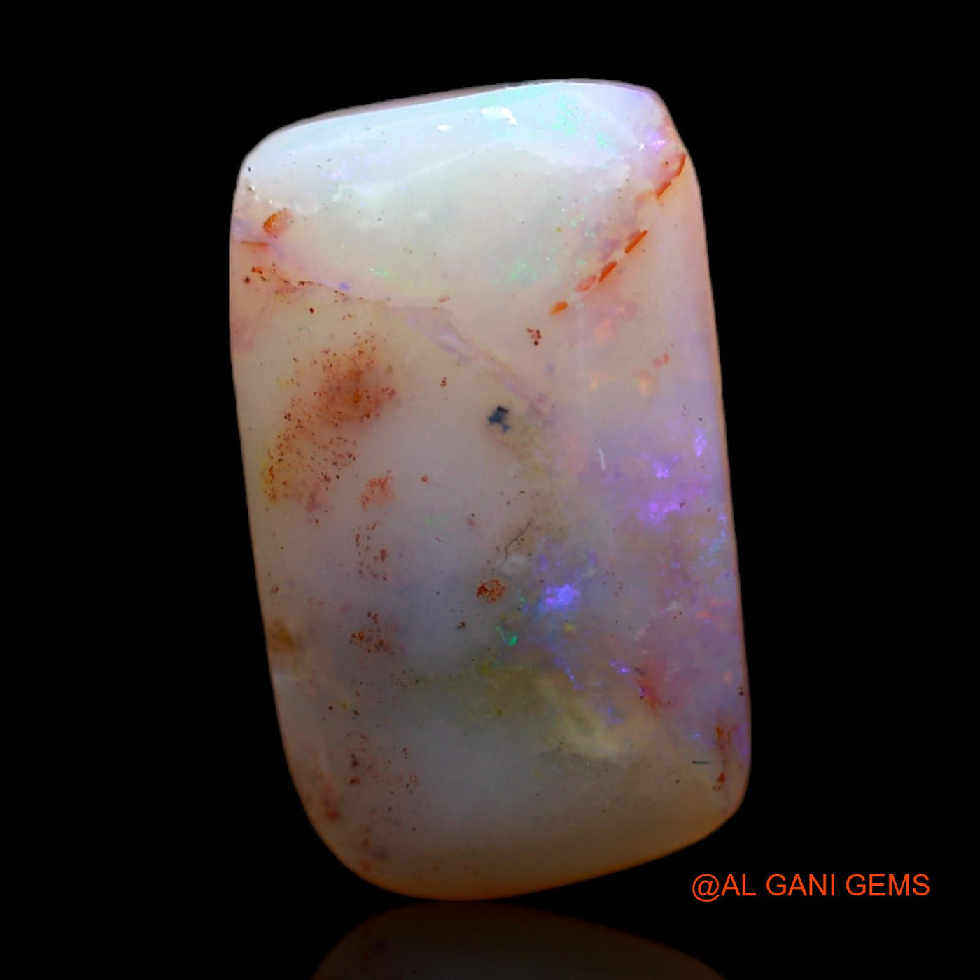 Natural Fire Opal Gemstone 4.00 Cts Loose Square Rough From Australia 15x9x4 mm RC-927