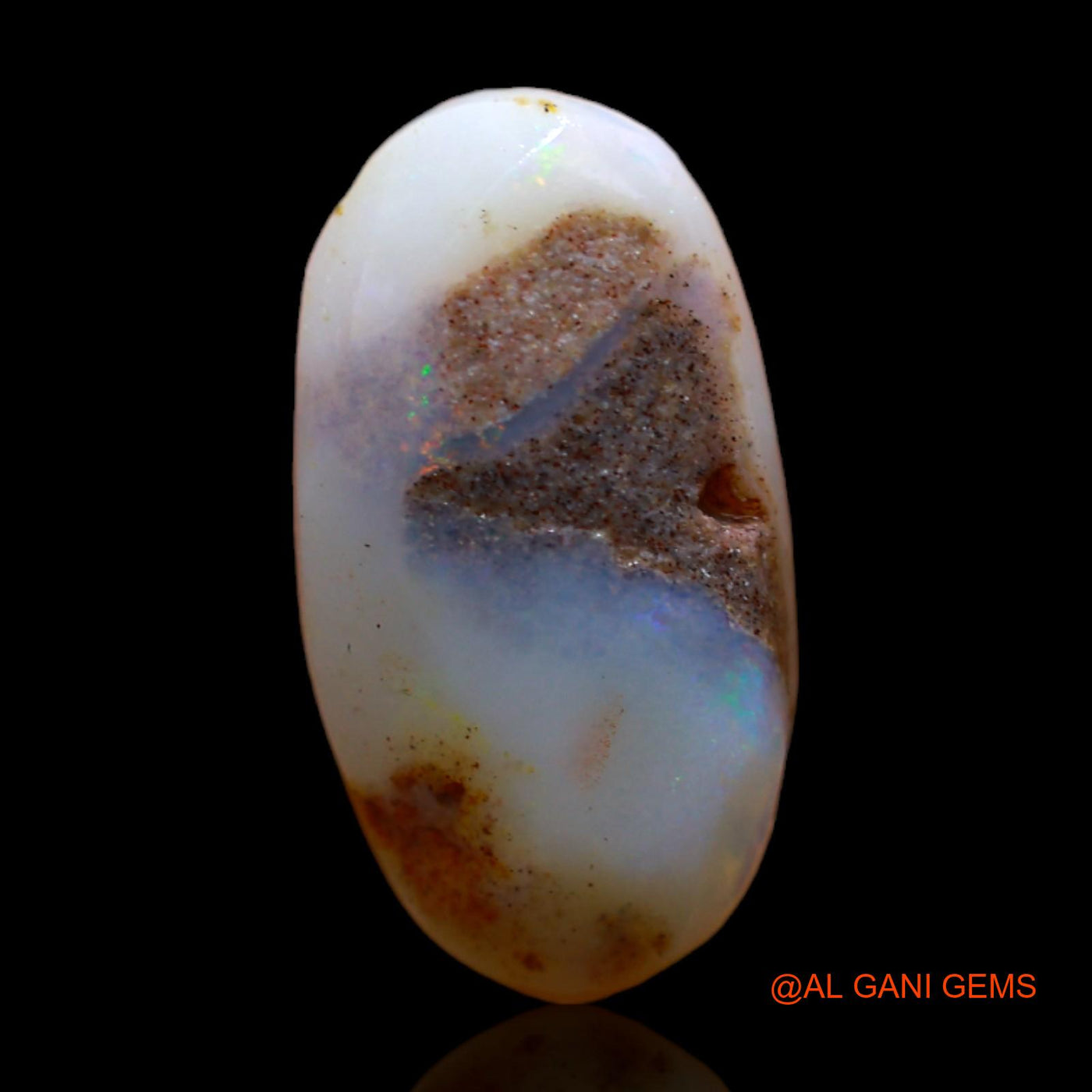 Natural Untreated Fire Opal Loose Gemstone Oval Rough From Australia 3.00 Cts 16x9x3 mm RC-928
