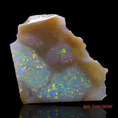 Natural Untreated Fire Opal Loose Gemstone Fancy Rough From Australia 4.00 Cts 16x16x3 mm RC-92