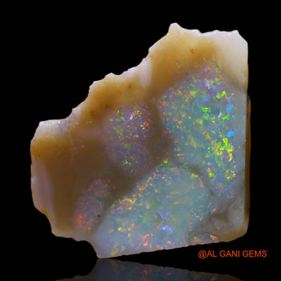 Natural Untreated Fire Opal Loose Gemstone Fancy Rough From Australia 4.00 Cts 16x16x3 mm RC-92