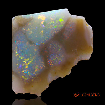 Natural Untreated Fire Opal Loose Gemstone Fancy Rough From Australia 4.00 Cts 16x16x3 mm RC-92