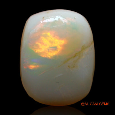 Natural Untreated Fire Opal Loose Gemstone Oval Rough From Australia 5.00 Cts 15x11x4 mm RC-931