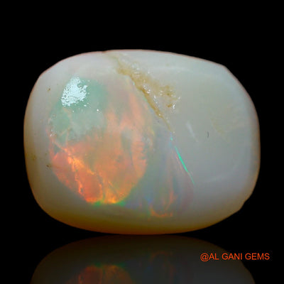 Natural Untreated Fire Opal Loose Gemstone Oval Rough From Australia 5.00 Cts 15x11x4 mm RC-931