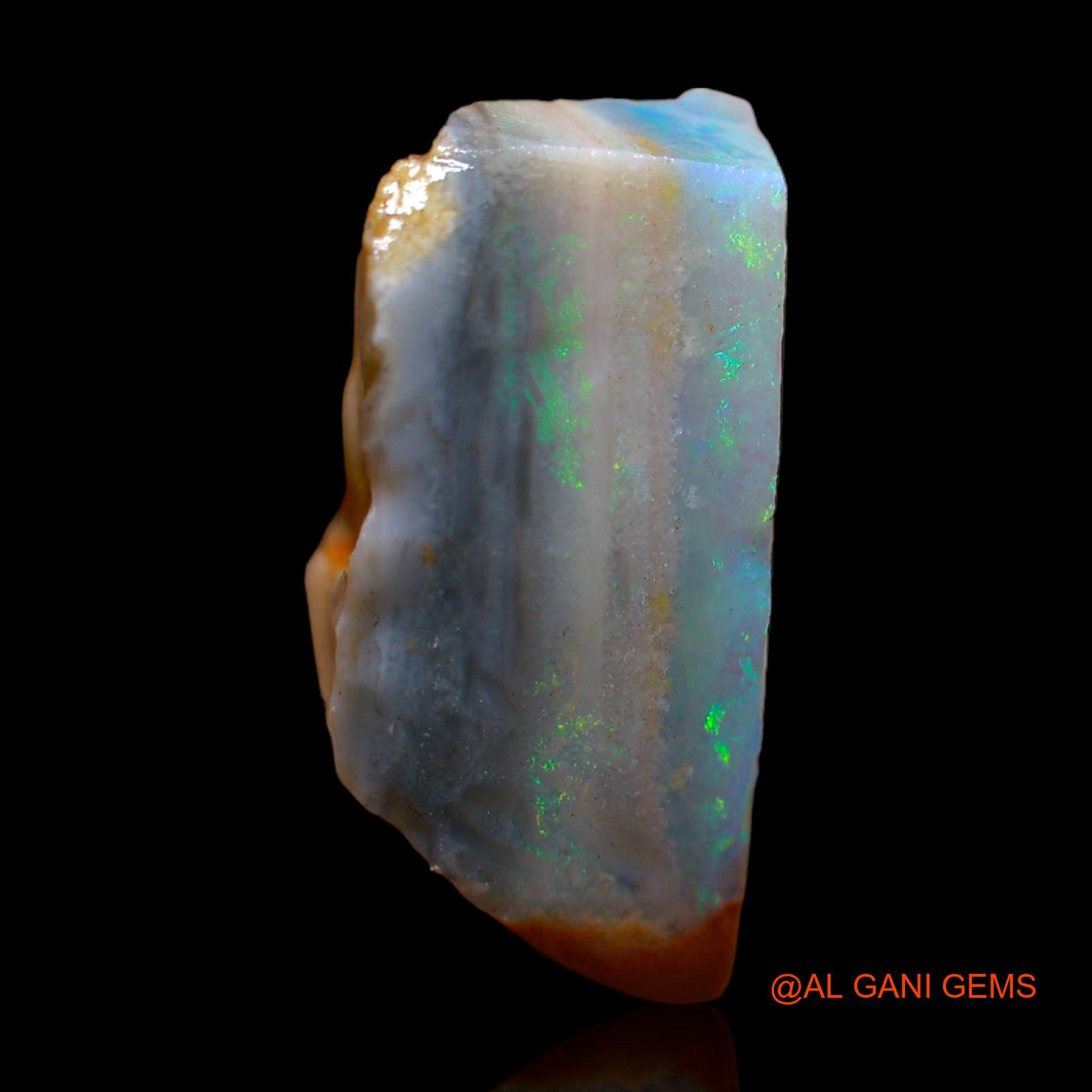 Natural Fire Opal Gemstone 10.00 Cts Loose Fancy Rough From Australia 17x13x9 mm RC-93