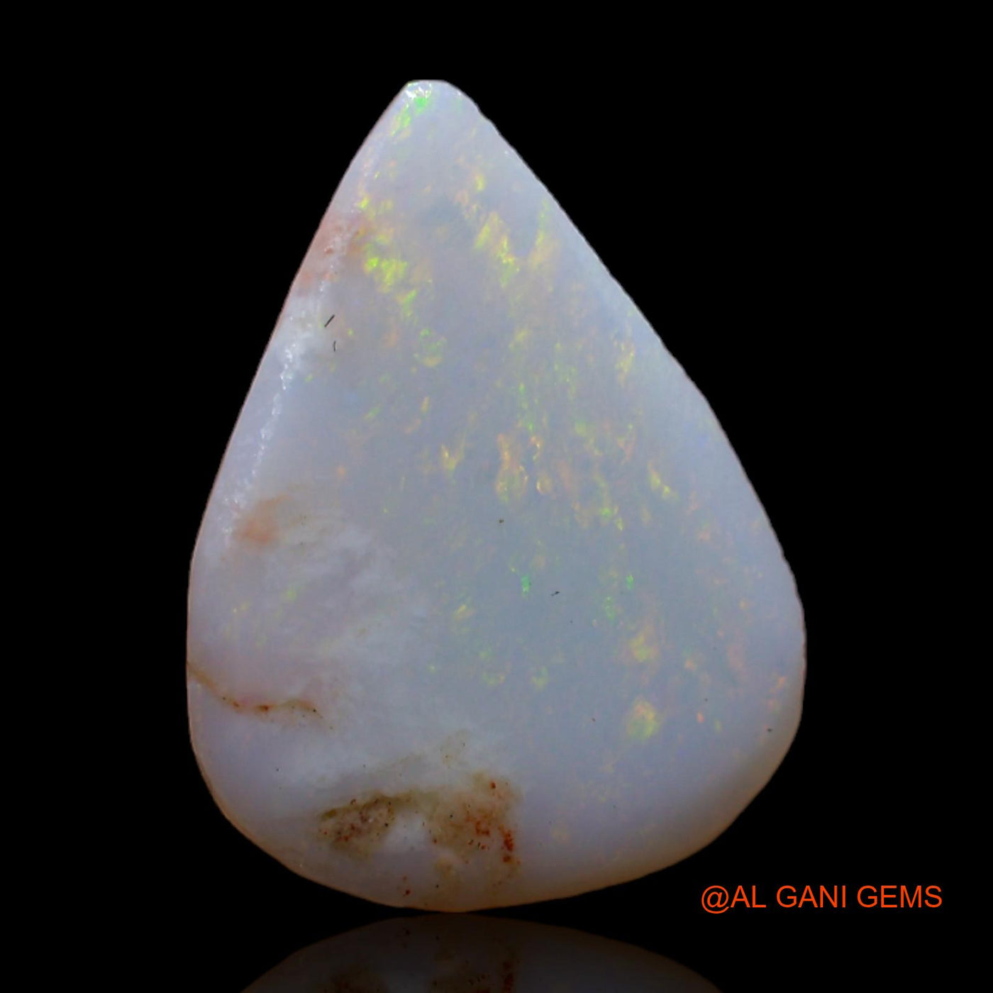 2.00 Cts Natural Australian Fire Opal Loose Gemstone Pear Rough 15x11x2 mm RC-943