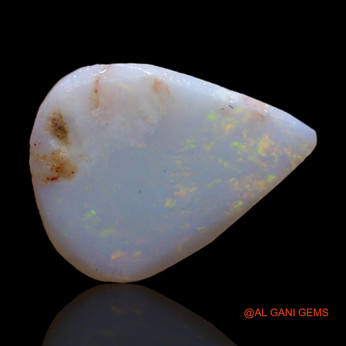 2.00 Cts Natural Australian Fire Opal Loose Gemstone Pear Rough 15x11x2 mm RC-943
