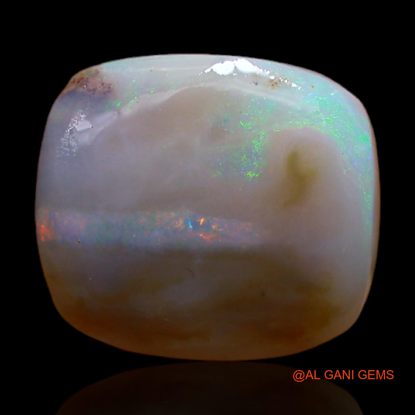 Natural Untreated Fire Opal Loose Gemstone Oval Rough From Australia 4.00 Cts 13x11x3 mm RC-945