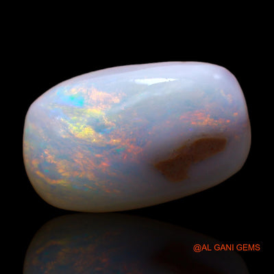 Natural Untreated Fire Opal Loose Gemstone Oval Rough From Australia 4.00 Cts 15x9x4 mm RC-947