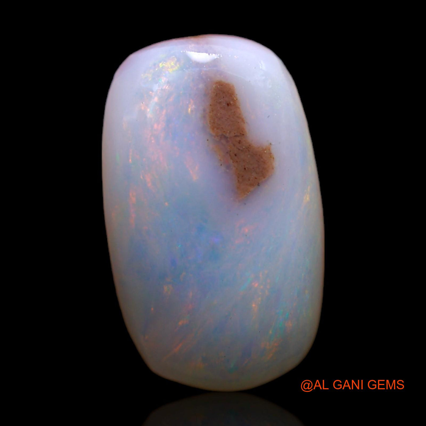 Natural Untreated Fire Opal Loose Gemstone Oval Rough From Australia 4.00 Cts 15x9x4 mm RC-947