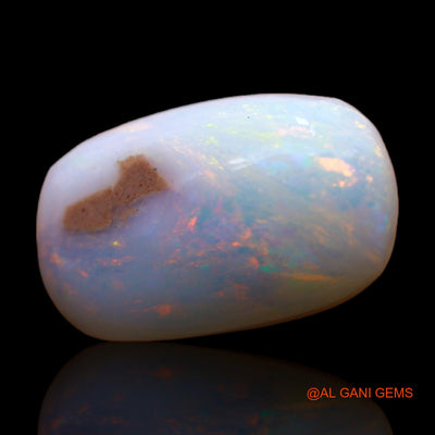 Natural Untreated Fire Opal Loose Gemstone Oval Rough From Australia 4.00 Cts 15x9x4 mm RC-947