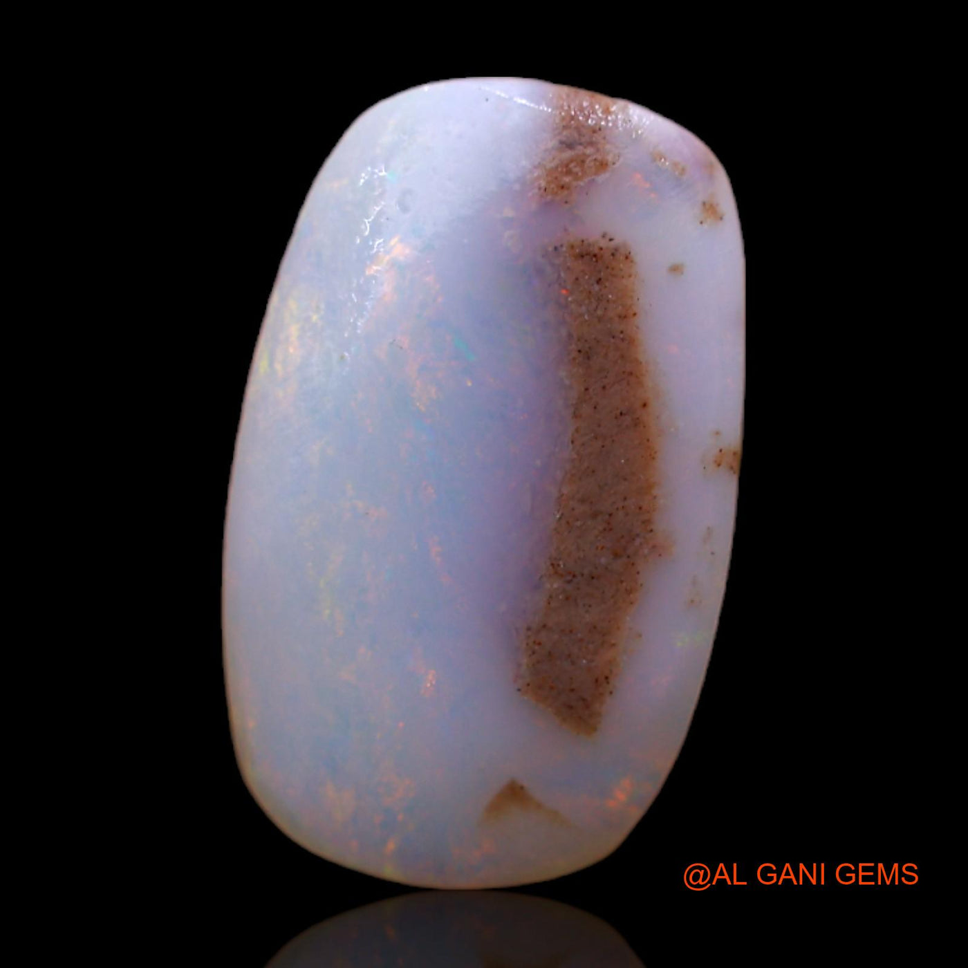 Natural Untreated Fire Opal Loose Gemstone Oval Rough From Australia 4.00 Cts 15x9x4 mm RC-947
