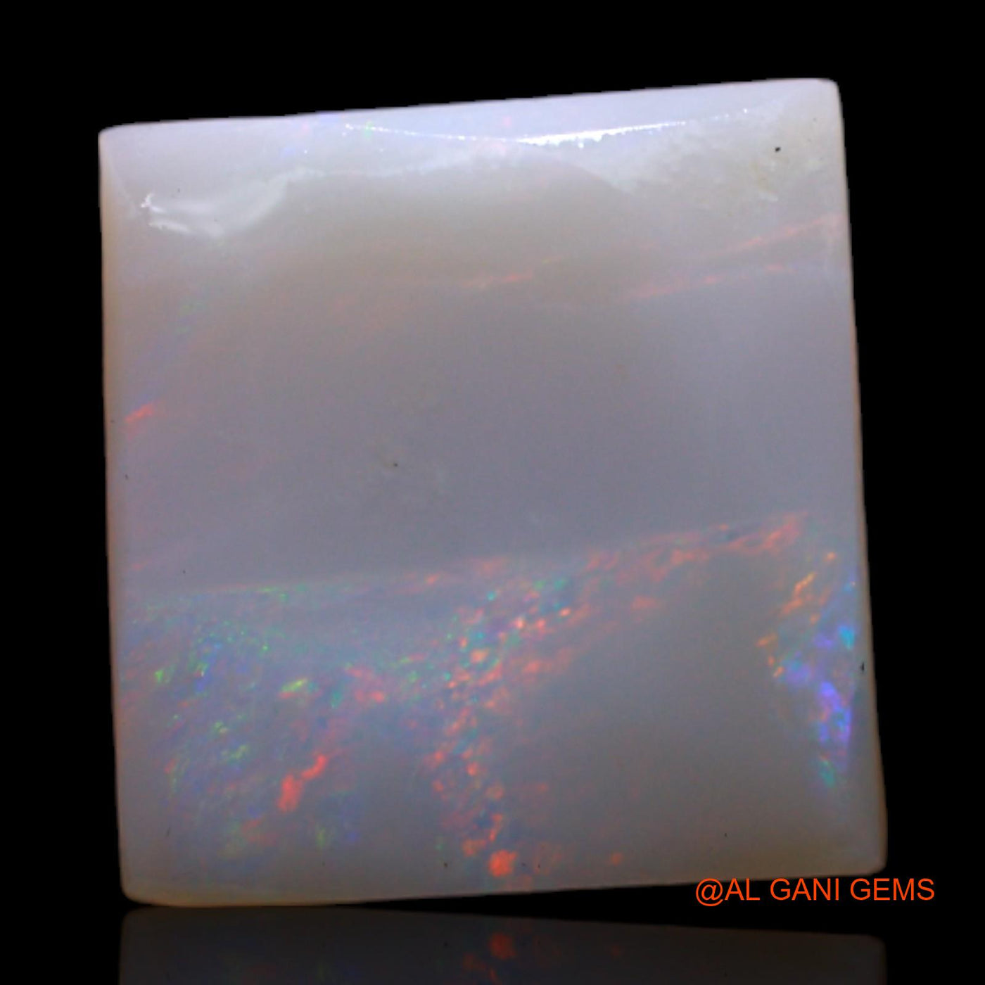 4.00 Cts Natural Australian Fire Opal Square Rough Loose Gemstone For Jewelry 12x11x3 mm RC-948