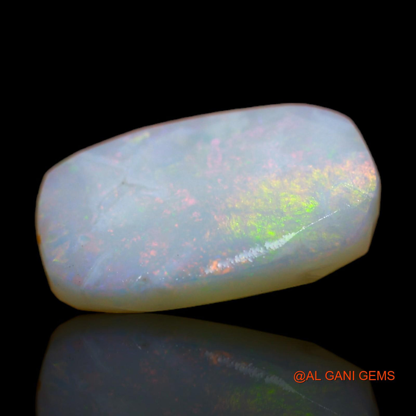 Natural Fire Opal Gemstone 4.00 Cts Loose Oval Rough From Australia 14x9x4 mm RC-949