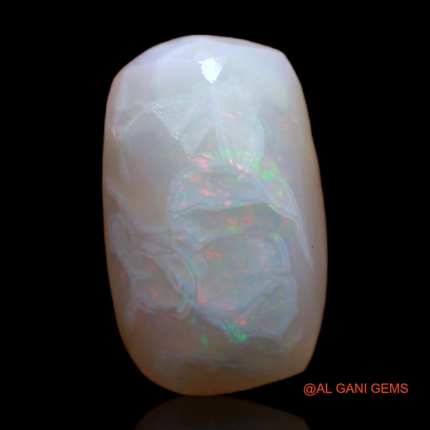 Natural Fire Opal Gemstone 4.00 Cts Loose Oval Rough From Australia 14x9x4 mm RC-949