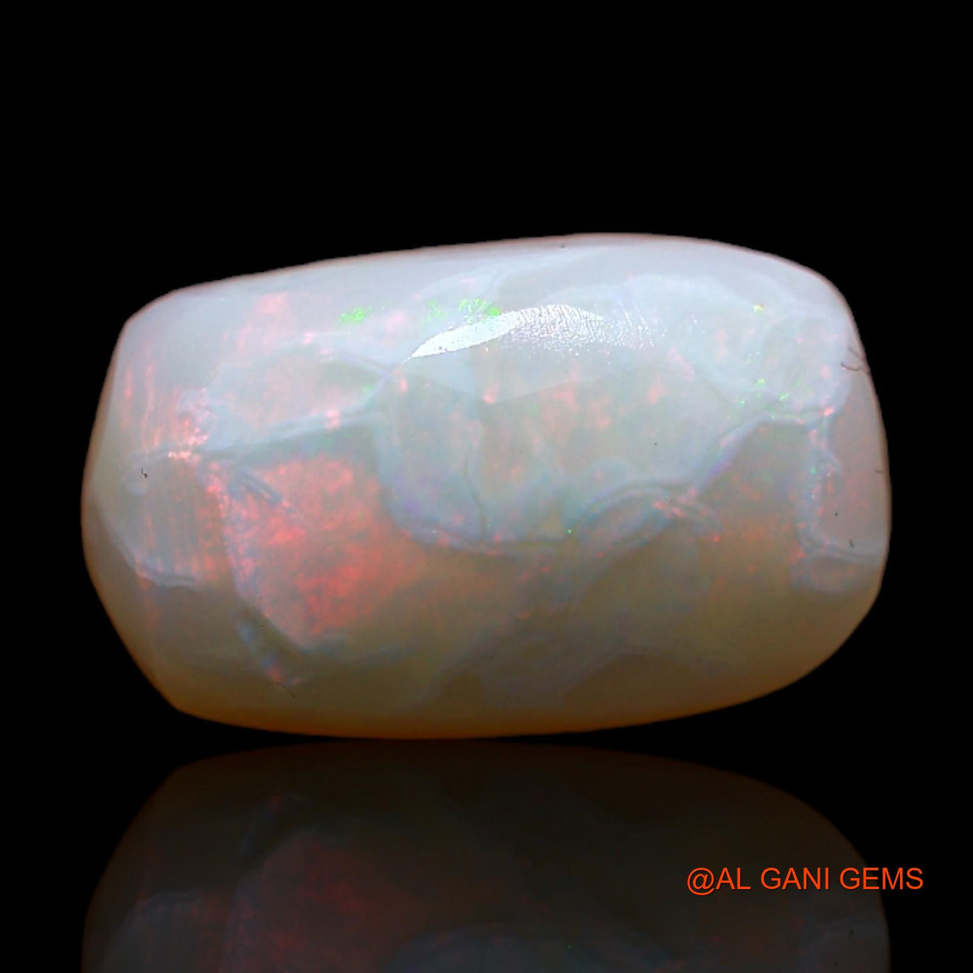 Natural Fire Opal Gemstone 4.00 Cts Loose Oval Rough From Australia 14x9x4 mm RC-949