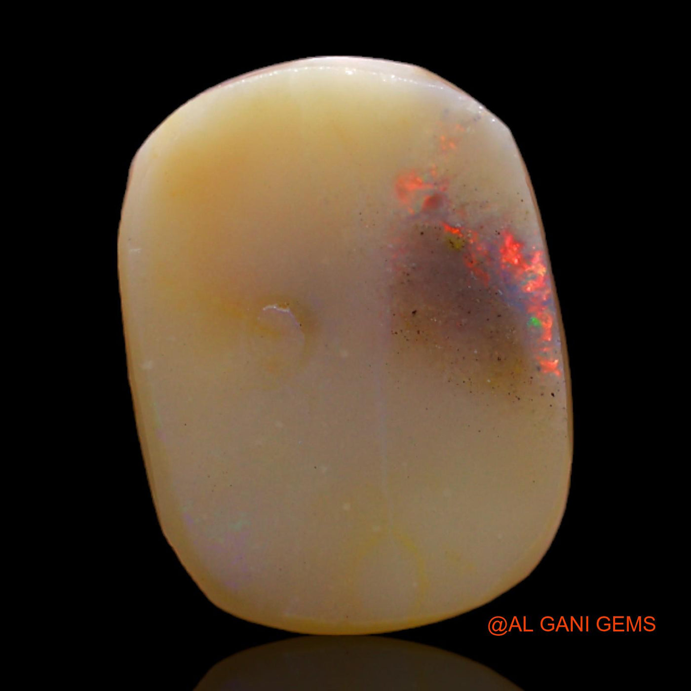 3.00 Cts Natural Australian Fire Opal Loose Gemstone Oval Rough 13x10x3 mm RC-950
