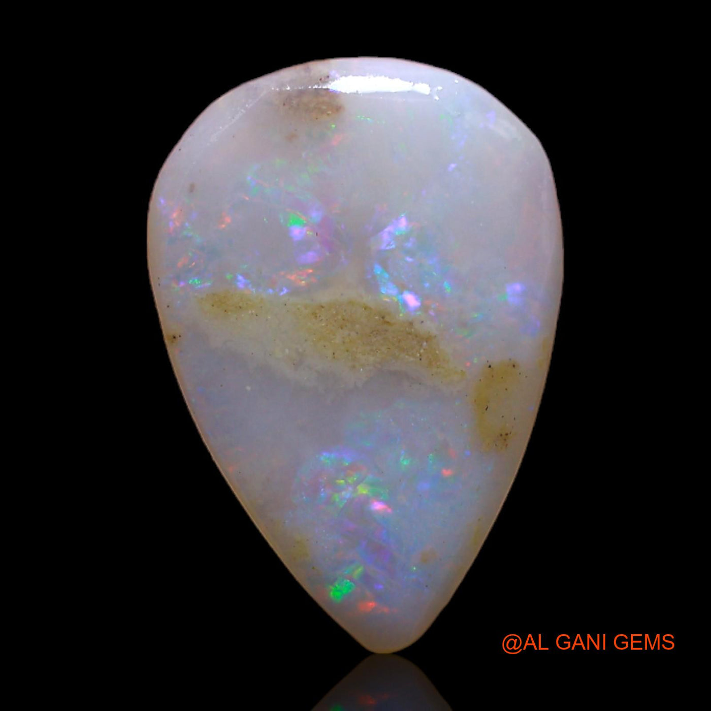 3.00 Cts Natural Australian Fire Opal Loose Gemstone Pear Rough 15x10x3 mm RC-955