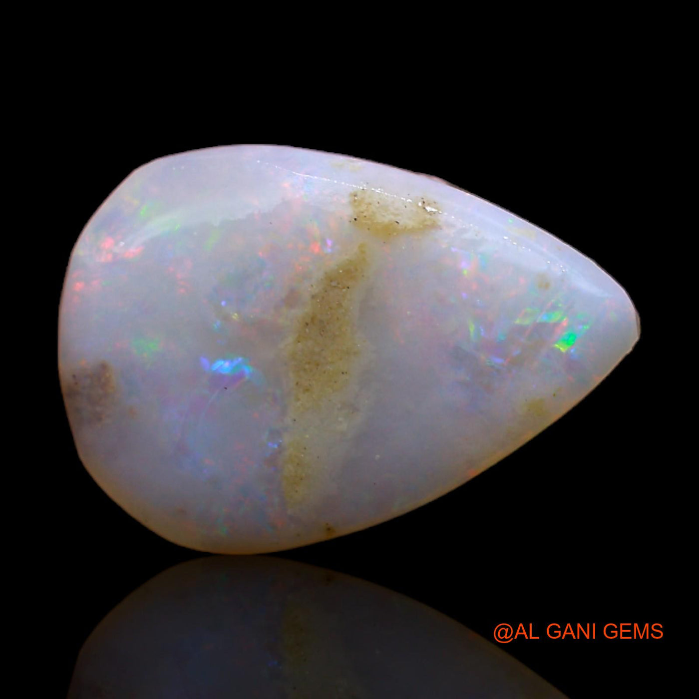 3.00 Cts Natural Australian Fire Opal Loose Gemstone Pear Rough 15x10x3 mm RC-955