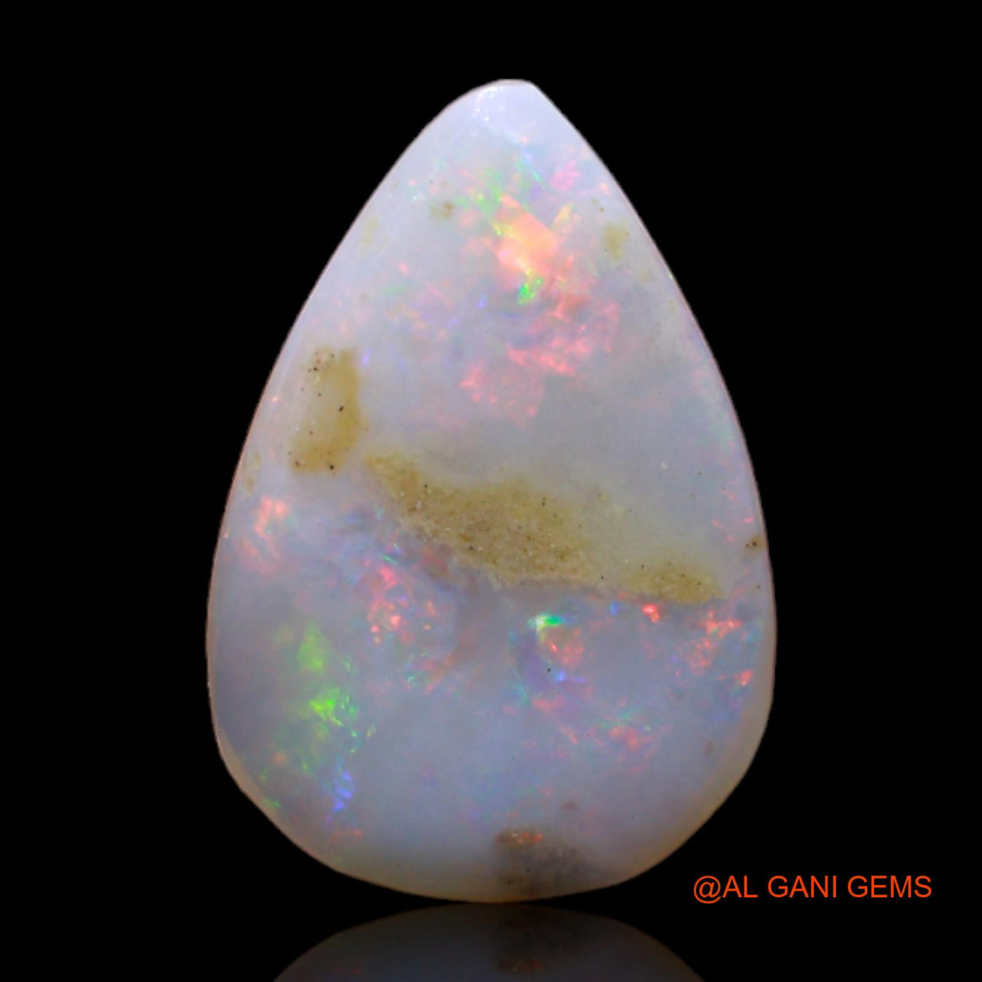 3.00 Cts Natural Australian Fire Opal Loose Gemstone Pear Rough 15x10x3 mm RC-955