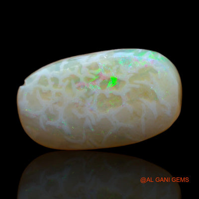 Natural Untreated Fire Opal Loose Gemstone Oval Rough From Australia 5.00 Cts 15x9x5 mm RC-957