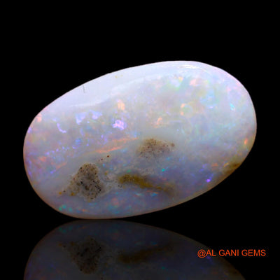 Natural Untreated Fire Opal Loose Gemstone Oval Rough From Australia 1.00 Cts 15x9x1 mm RC-962