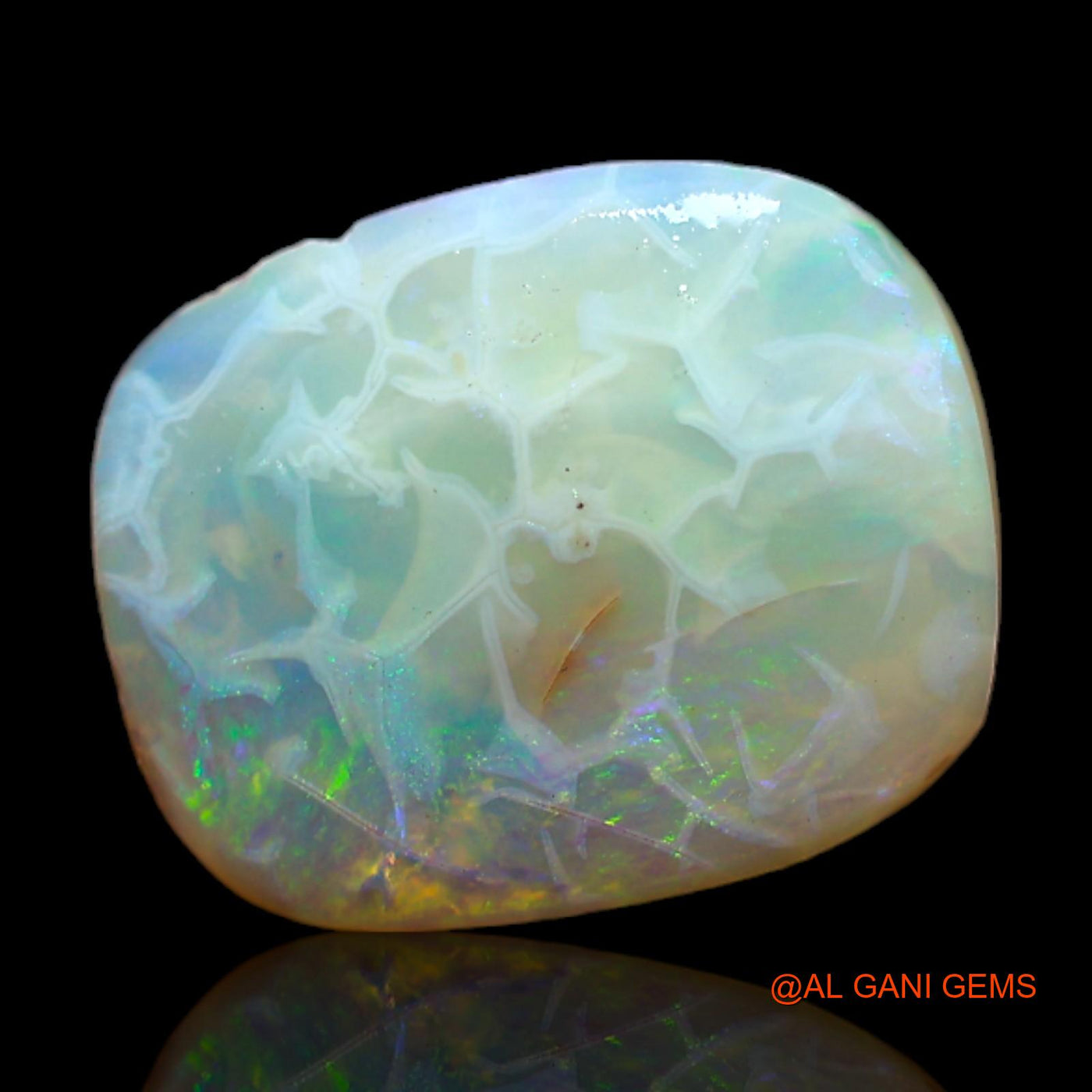 Natural Untreated Fire Opal Loose Gemstone Oval Rough From Australia 4.00 Cts 12x10x4 mm RC-968
