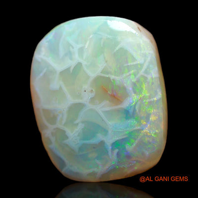 Natural Untreated Fire Opal Loose Gemstone Oval Rough From Australia 4.00 Cts 12x10x4 mm RC-968