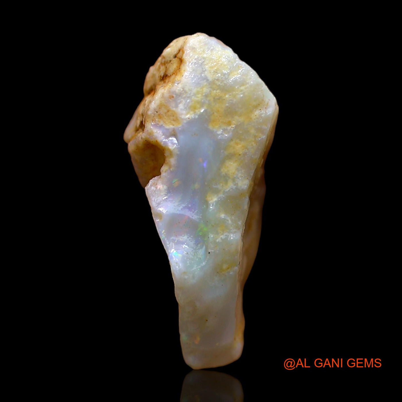 8.00 Cts Natural Australian Fire Opal Loose Gemstone Fancy Rough 16x13x8 mm RC-97