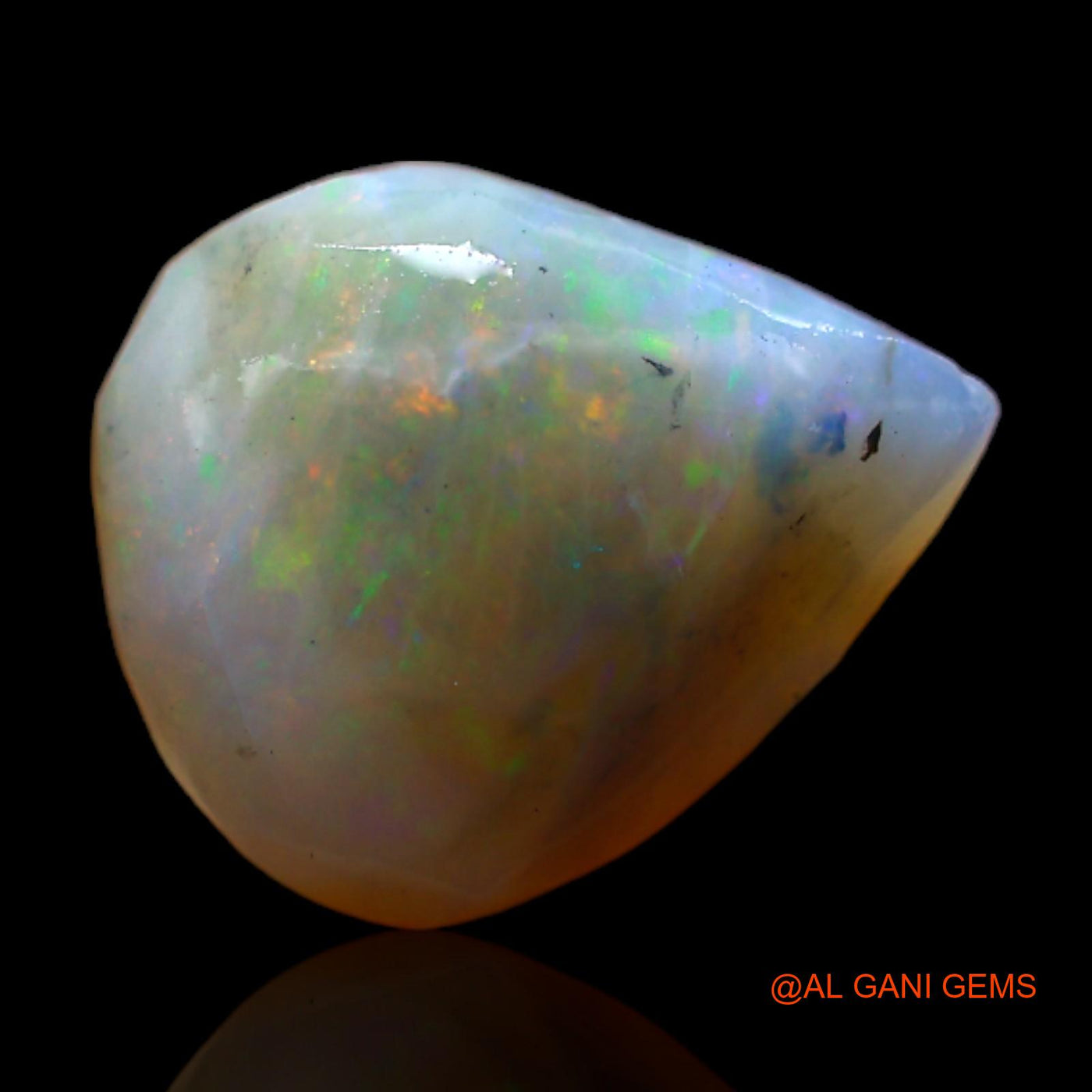 Natural Fire Opal Gemstone 3.00 Cts Loose Pear Rough From Australia 13x10x5 mm RC-985