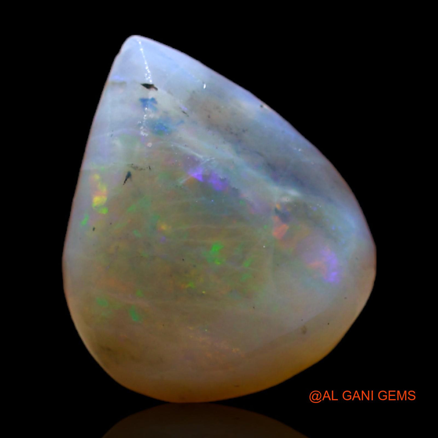 Natural Fire Opal Gemstone 3.00 Cts Loose Pear Rough From Australia 13x10x5 mm RC-985
