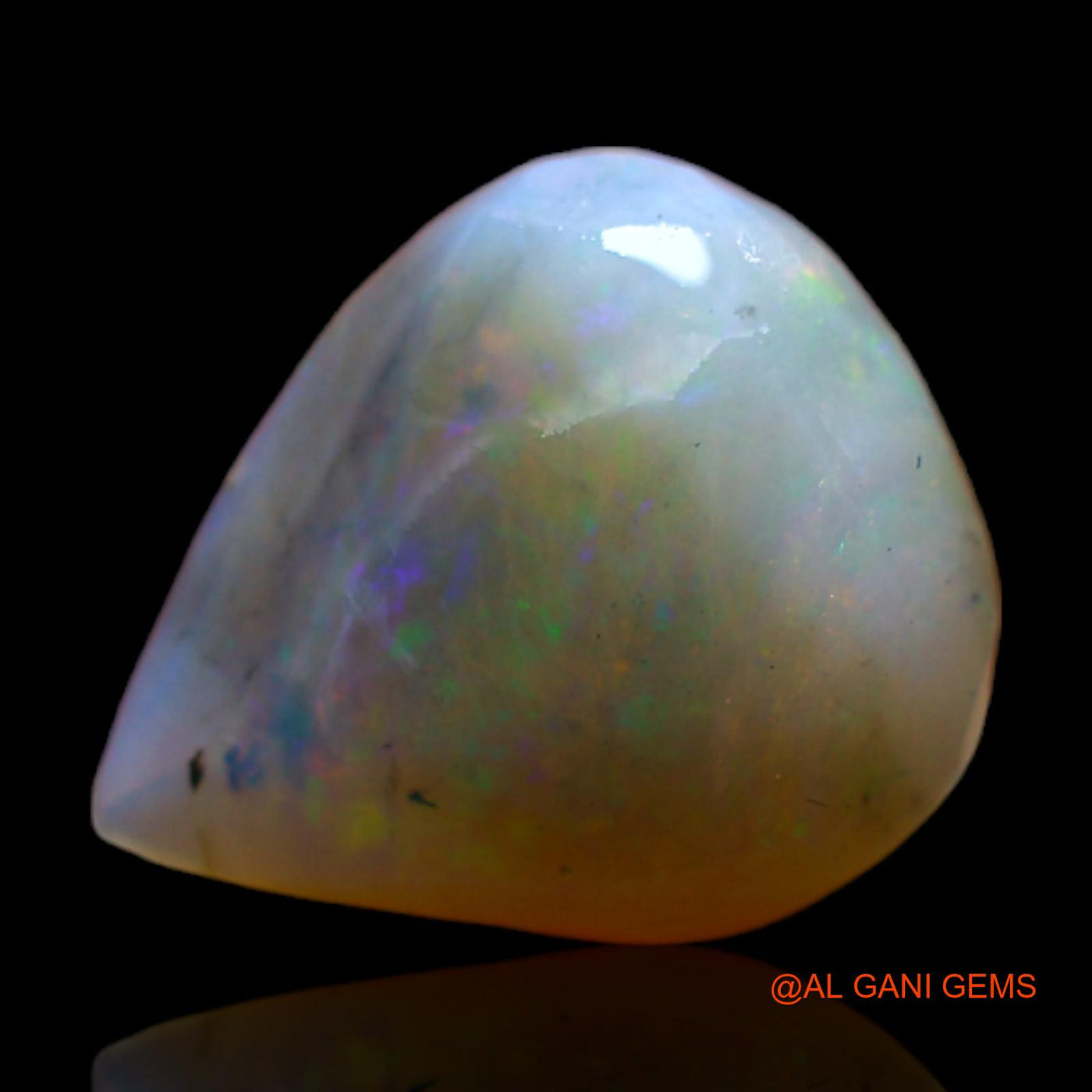 Natural Fire Opal Gemstone 3.00 Cts Loose Pear Rough From Australia 13x10x5 mm RC-985