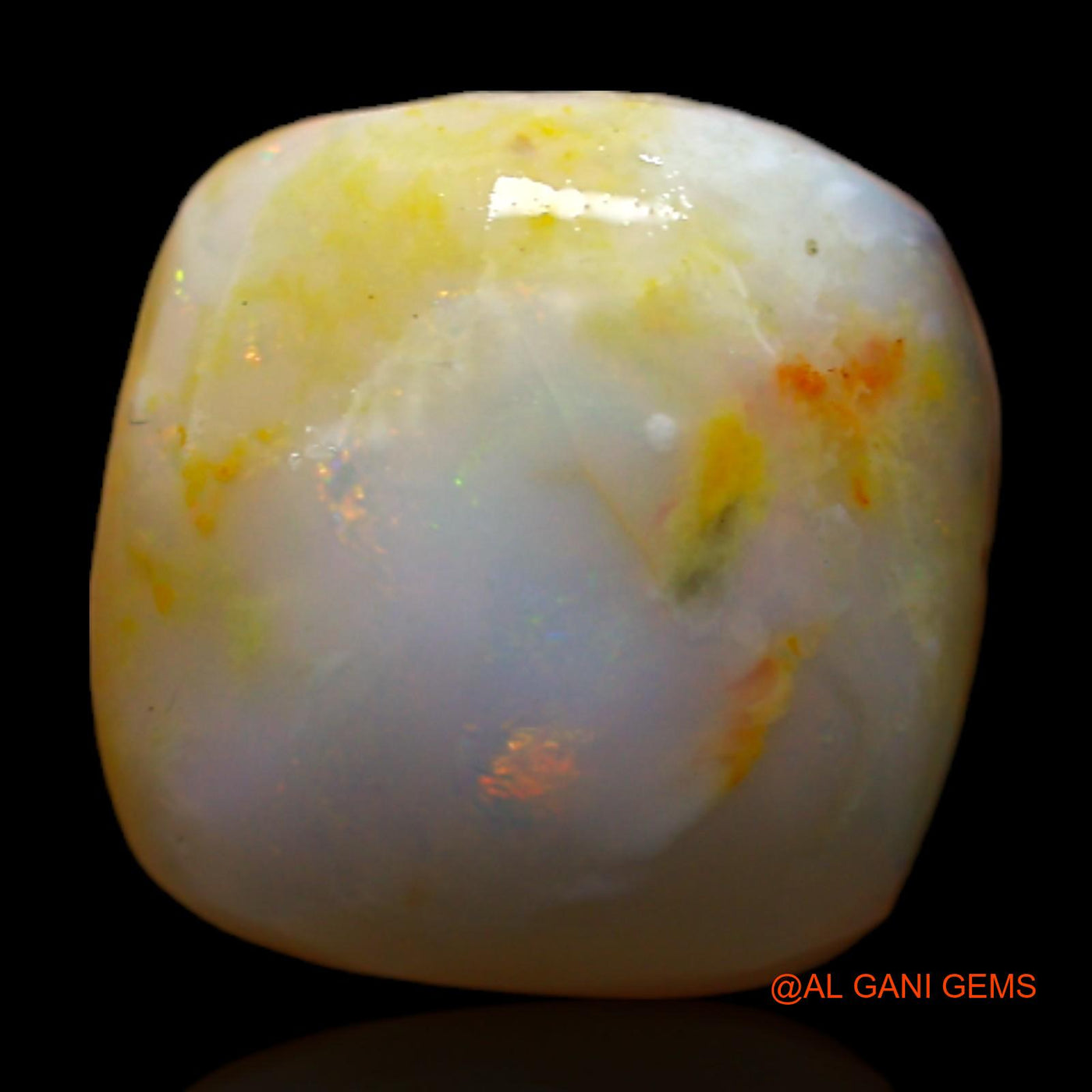 5.00 Cts Natural Australian Fire Opal Loose Gemstone Oval Rough 11x11x6 mm RC-987