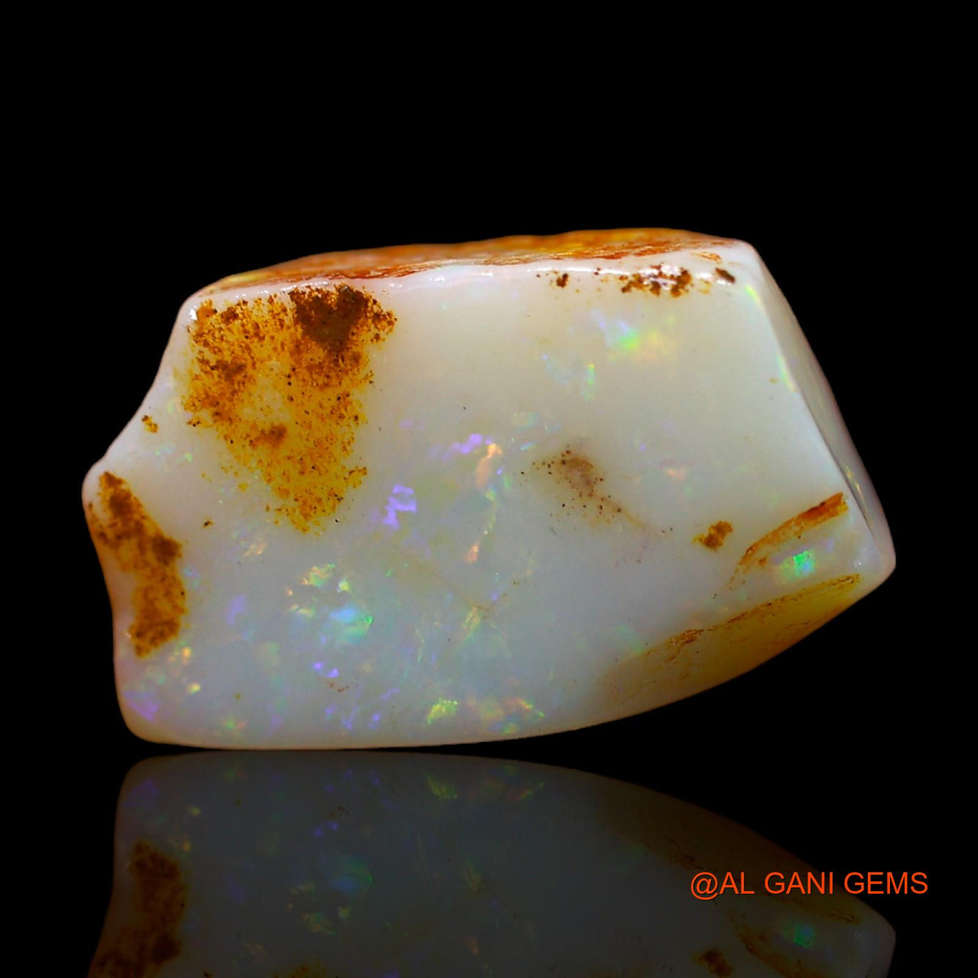8.00 Cts Natural Australian Fire Opal Loose Gemstone Fancy Rough 17x11x6 mm RC-98