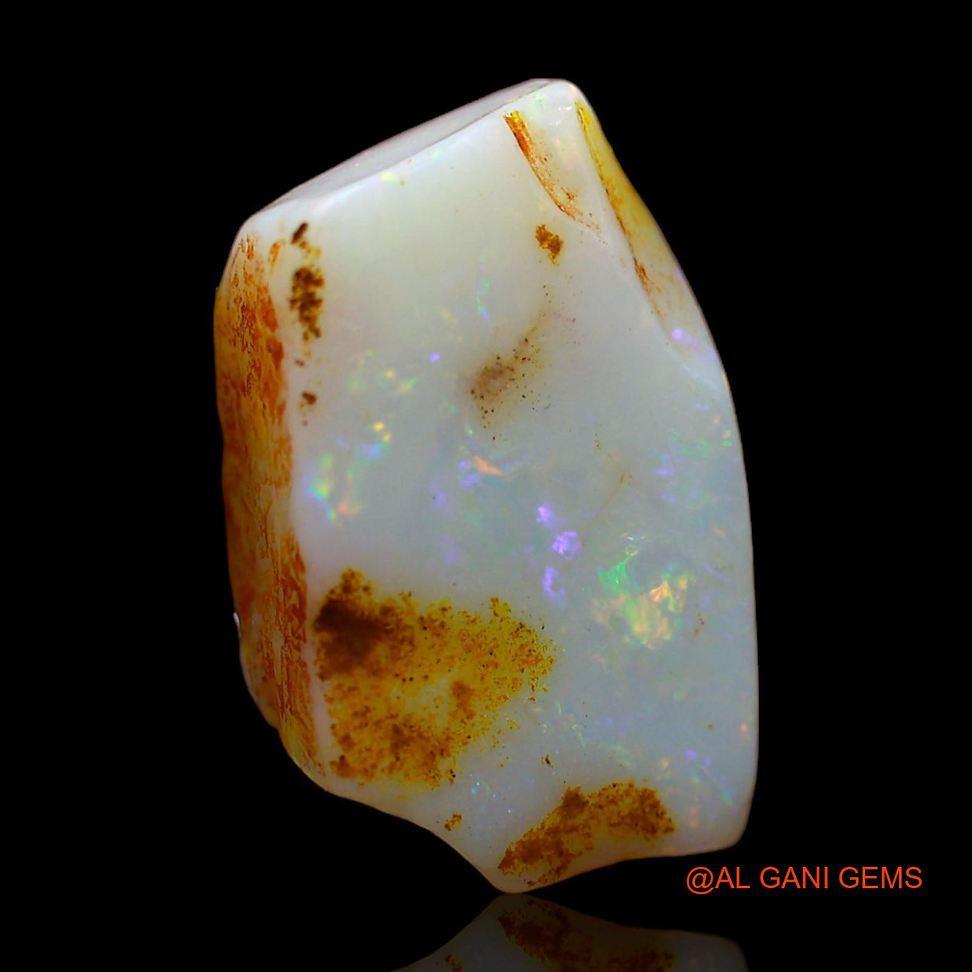 8.00 Cts Natural Australian Fire Opal Loose Gemstone Fancy Rough 17x11x6 mm RC-98