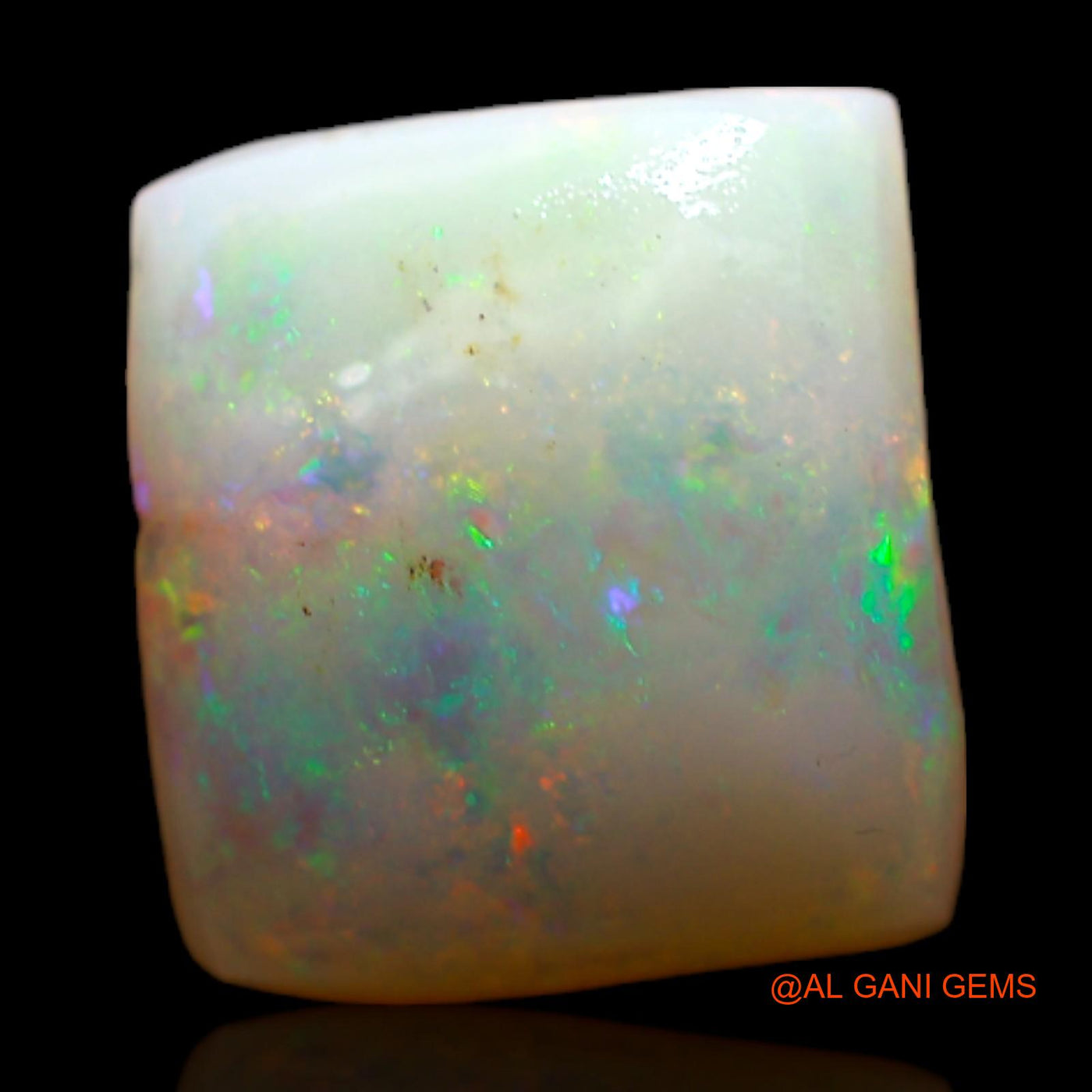 4.00 Cts Natural Australian Fire Opal Loose Gemstone Square Rough 10x9x4 mm RC-999