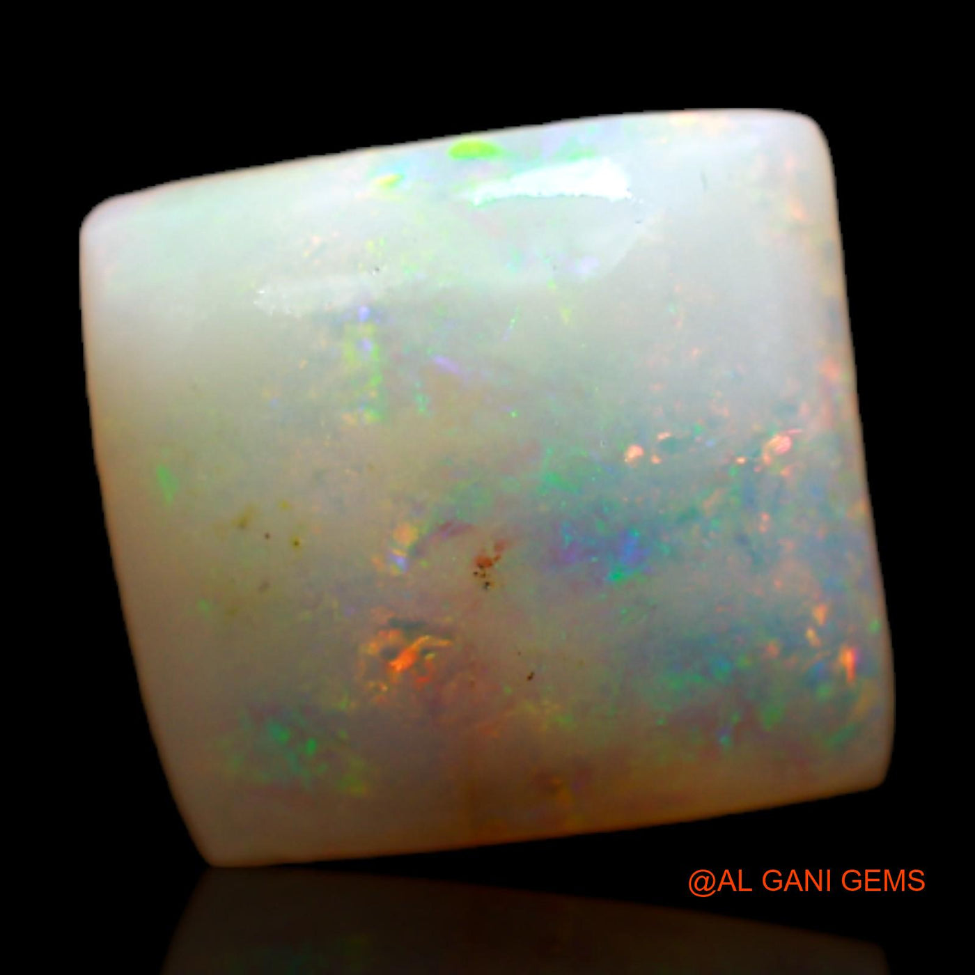 4.00 Cts Natural Australian Fire Opal Loose Gemstone Square Rough 10x9x4 mm RC-999