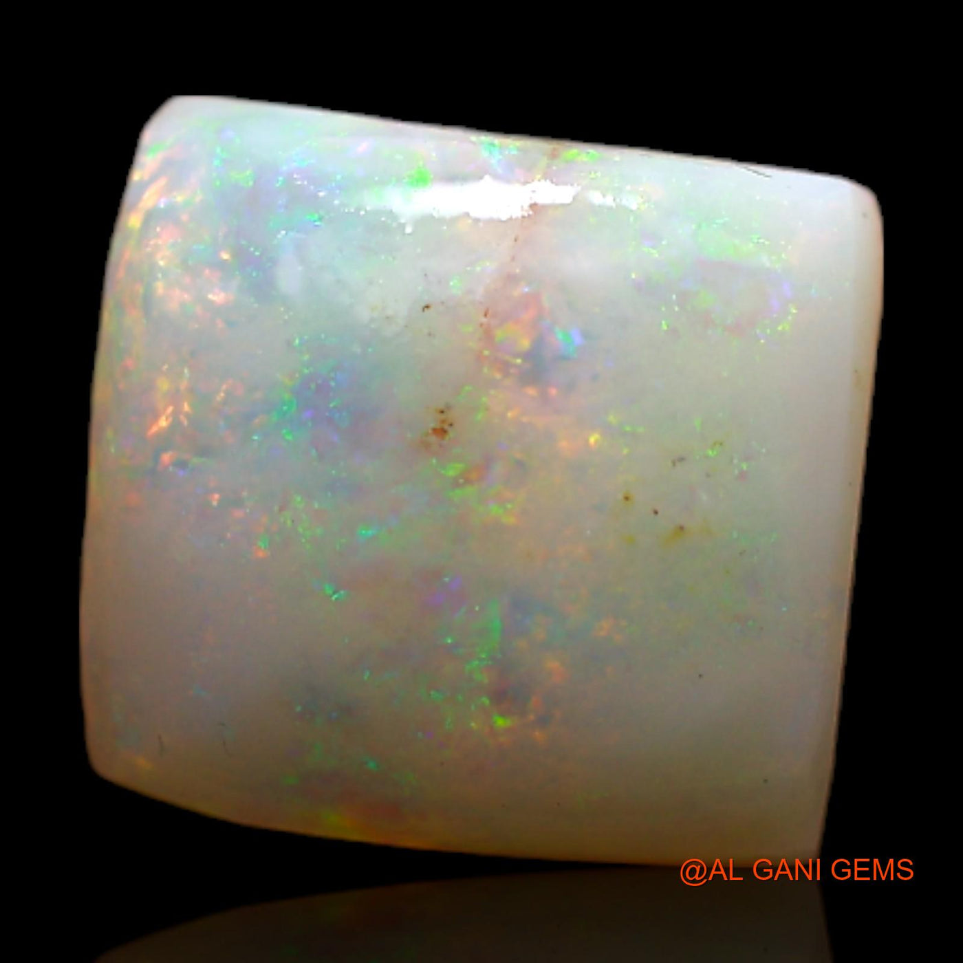 4.00 Cts Natural Australian Fire Opal Loose Gemstone Square Rough 10x9x4 mm RC-999