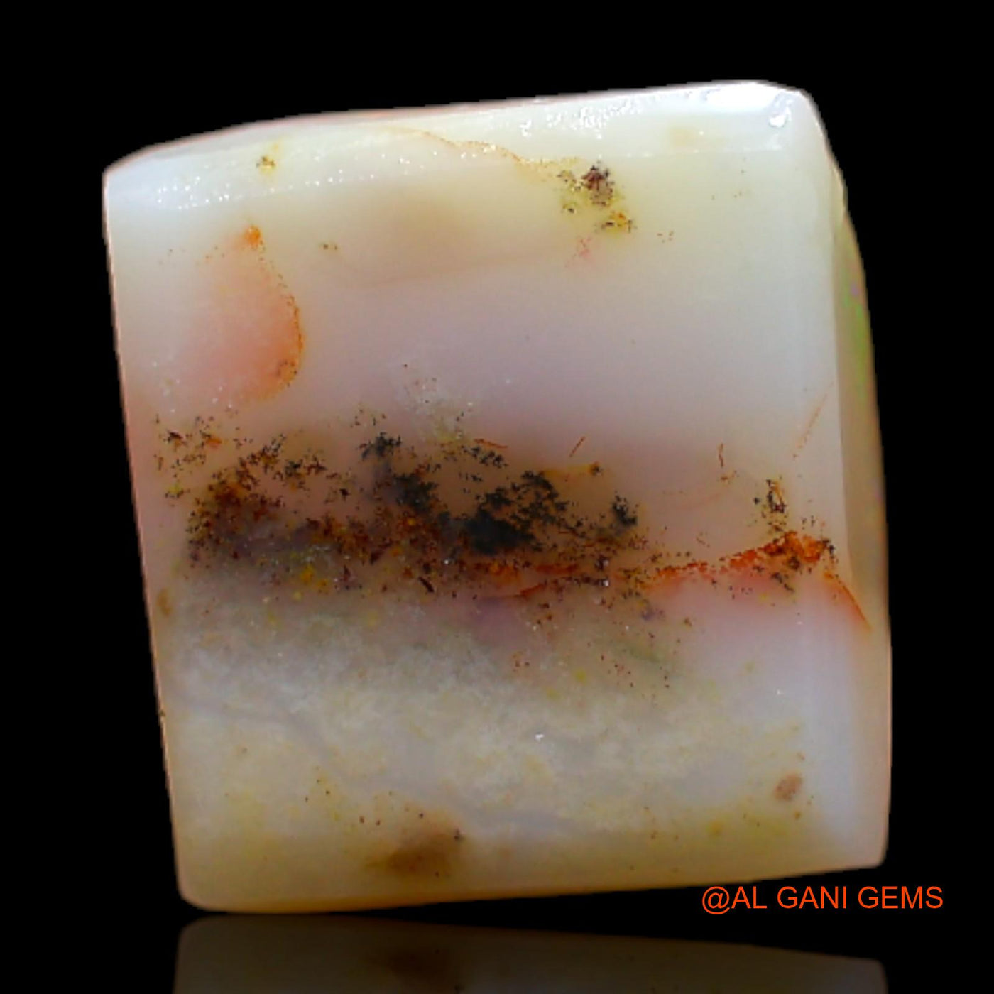 4.00 Cts Natural Australian Fire Opal Loose Gemstone Square Rough 10x9x4 mm RC-999