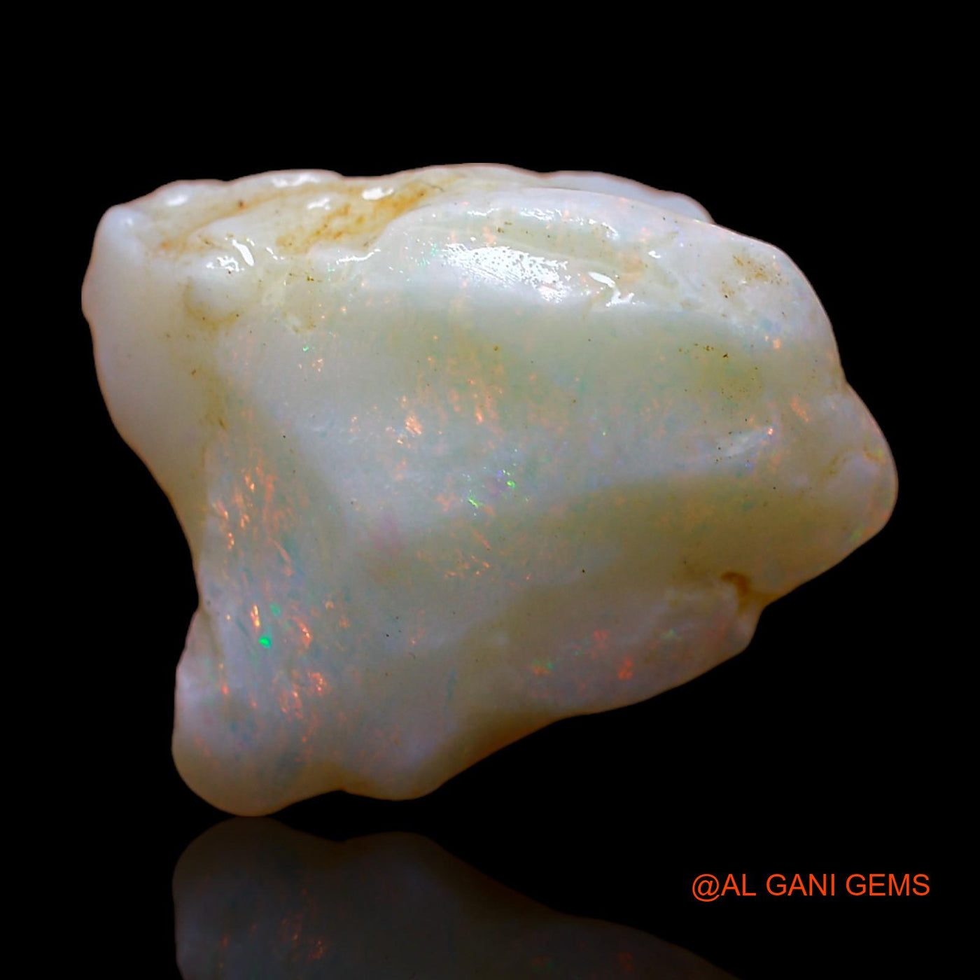Natural Fire Opal Gemstone 7.00 Cts Loose Fancy Rough From Australia 16x13x6 mm RC-99