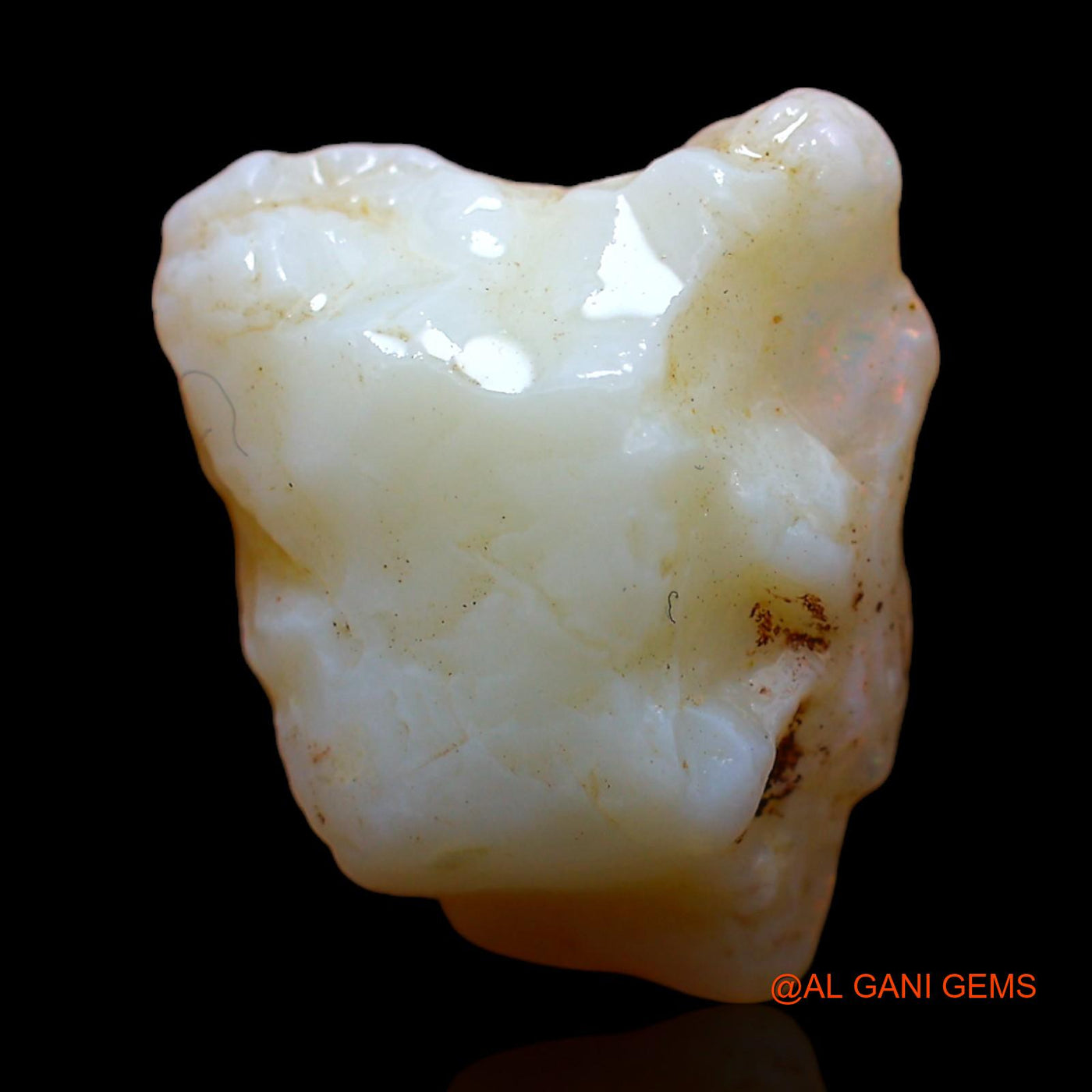Natural Fire Opal Gemstone 7.00 Cts Loose Fancy Rough From Australia 16x13x6 mm RC-99