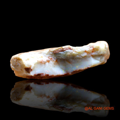 57.00 Cts Natural Australian Fire Opal Loose Gemstone Fancy Rough 39x29x11 mm RC-9