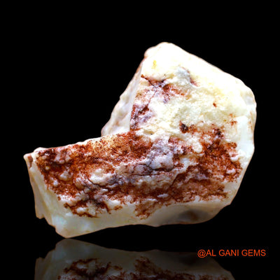 57.00 Cts Natural Australian Fire Opal Loose Gemstone Fancy Rough 39x29x11 mm RC-9