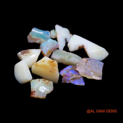 12 Pcs 25.00 Cts Natural Australian Fire Opal Loose Gemstone Fancy Rough Wholesale Lot 3X7 TO 8X18 MM RD-10