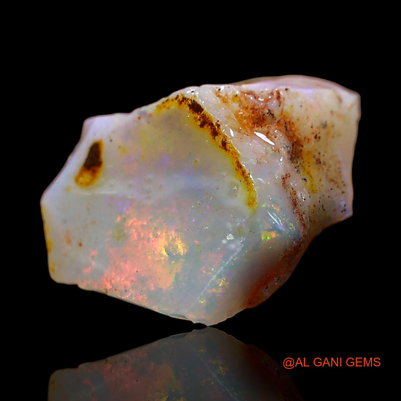 2.00 Cts Unheated Australian Fire Opal Loose Gemstone Fancy Rough Natural 13x10x5 mm RD-119