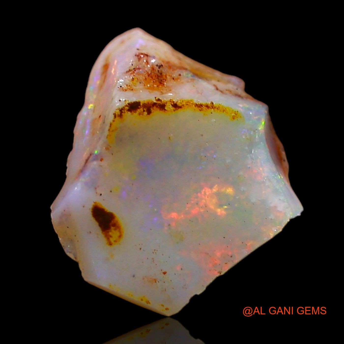 2.00 Cts Unheated Australian Fire Opal Loose Gemstone Fancy Rough Natural 13x10x5 mm RD-119