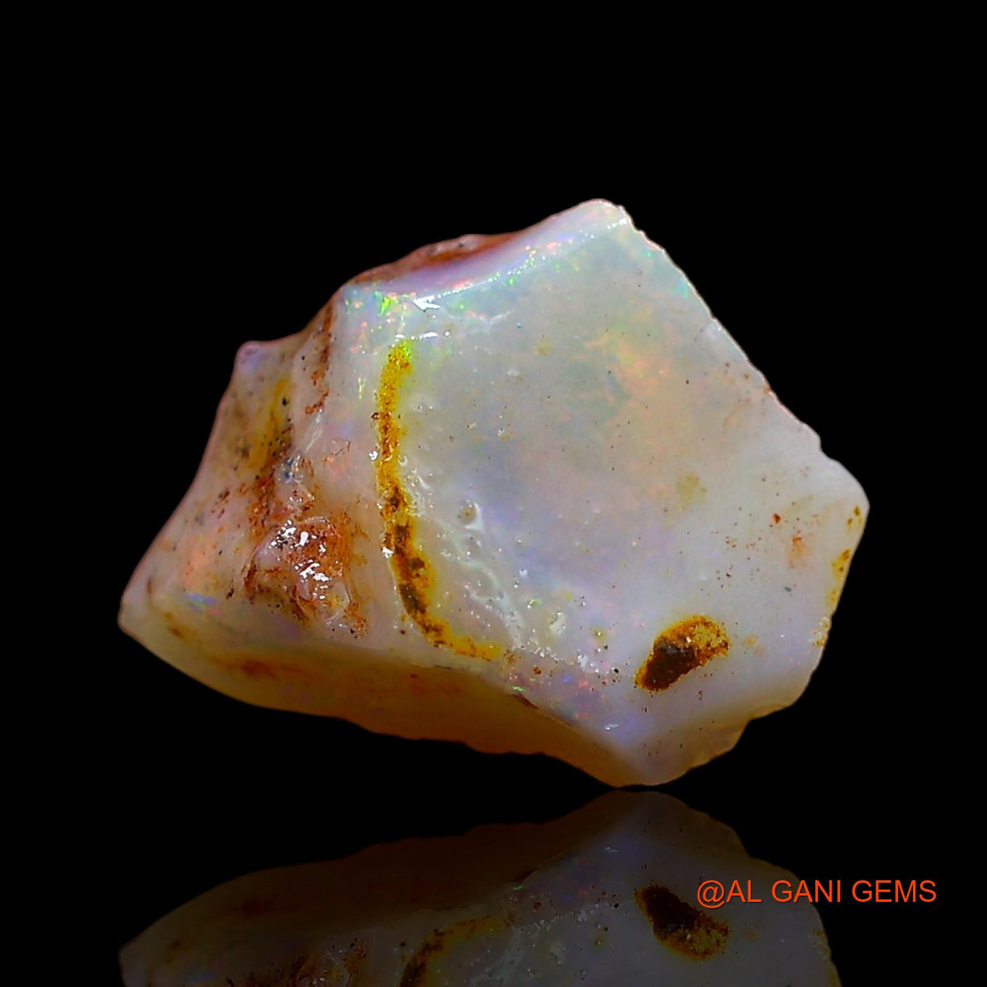 2.00 Cts Unheated Australian Fire Opal Loose Gemstone Fancy Rough Natural 13x10x5 mm RD-119